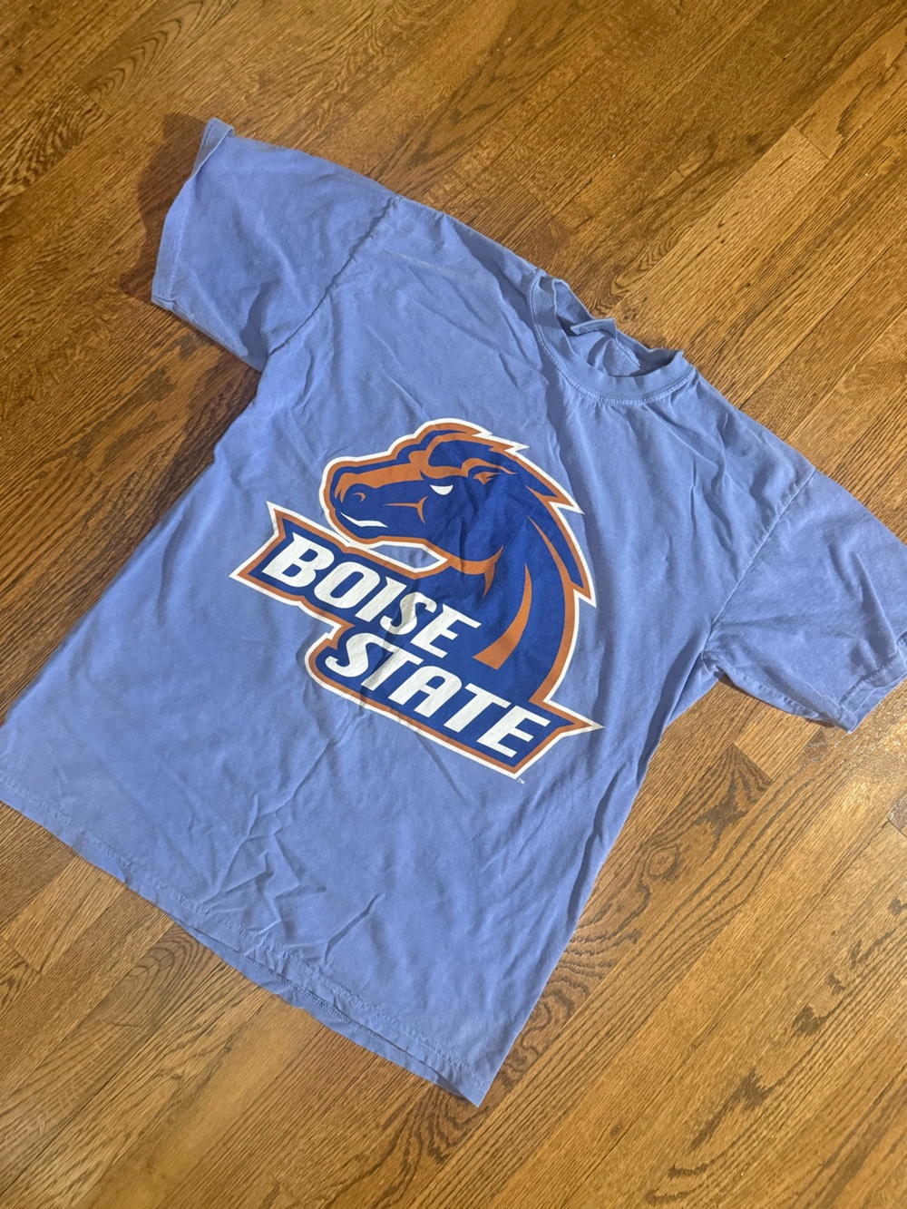 Comfort Colors Boise State Blue Logo Tee